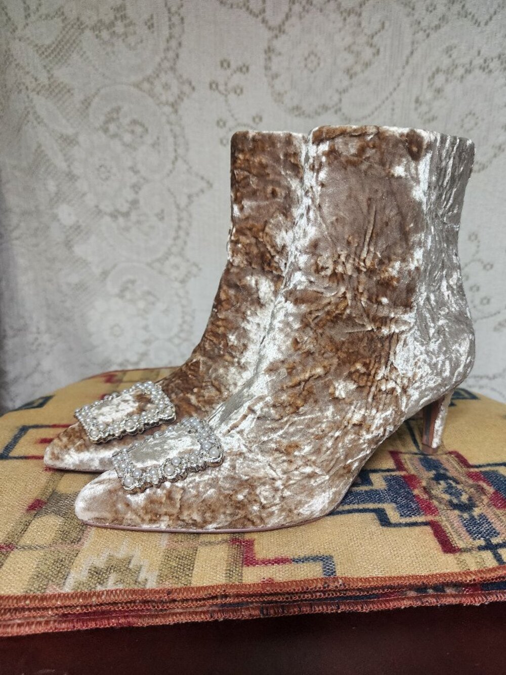Sam Edelman velvet boots